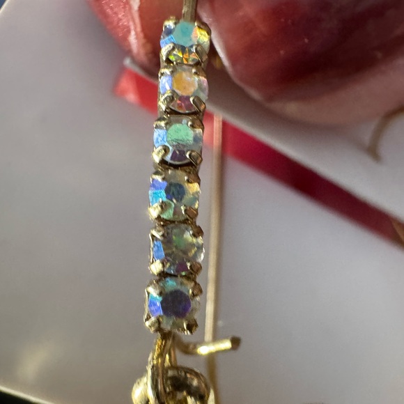 NWT Betsey Johnson Evil Eye Drop Earrings With Pave Crystals - Picture 6 of 7